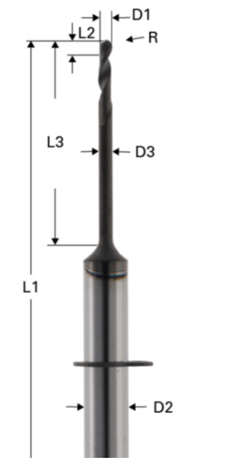 Ball Nose End Mill för Komposit - VHF modell Z4 och K4